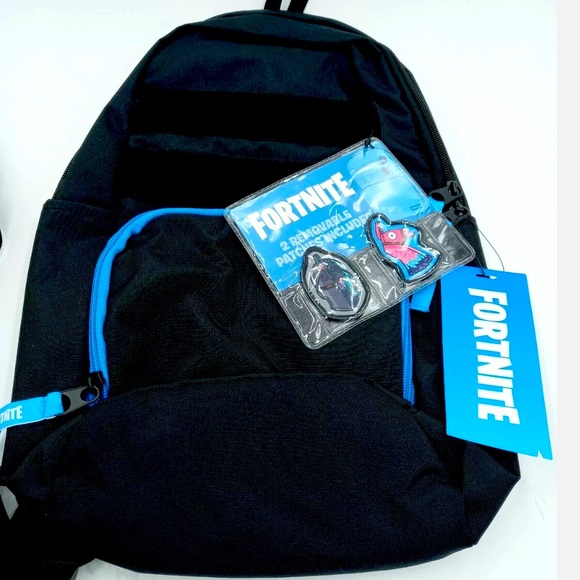 Nintendo Accessories Fortnite Amplify Llama Black Blue Sling School Backpack W 2 Removable